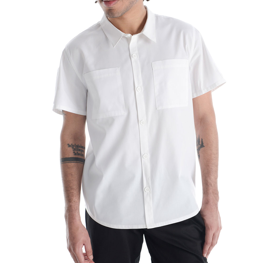 Modern Essential Unisex  Button Front Camp Shirt: CW-CW4325