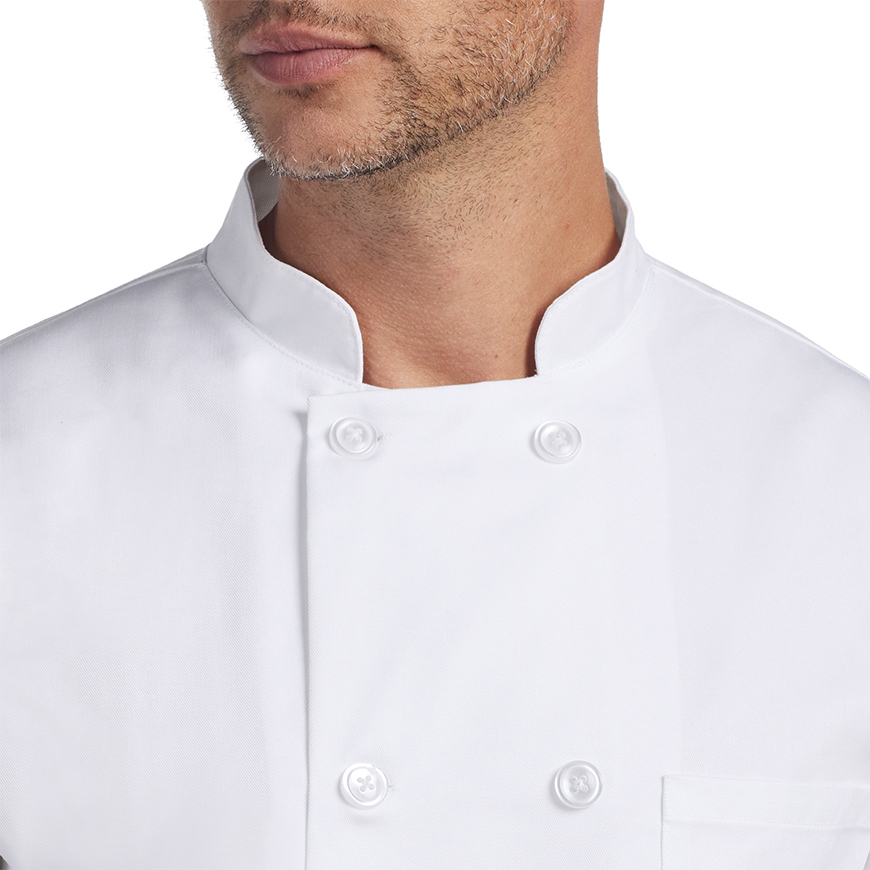 Uncommon Threads Relaxed Essential Plastic Button Chef Coat: CW-CW4410V4