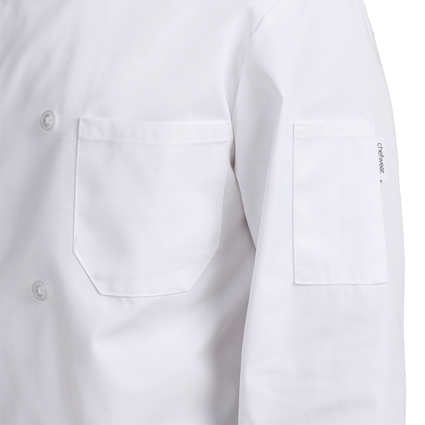 Uncommon Threads Relaxed Essential Plastic Button Chef Coat: CW-CW4410V5